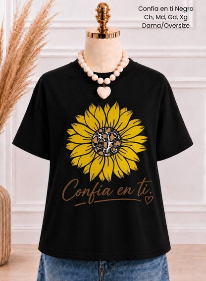 PLAYERA CONFIA EN TI NEGRO