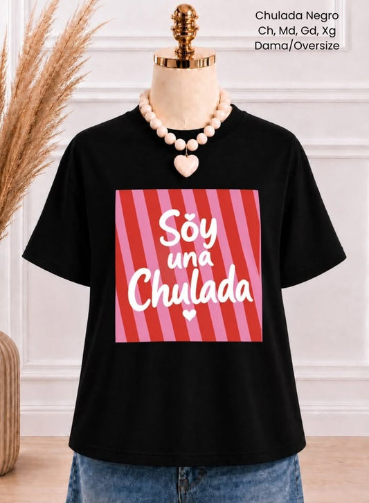 PLAYERA CHULADA NEGRO