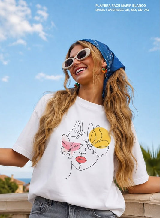 PLAYERA FACE MARIP BLANCO