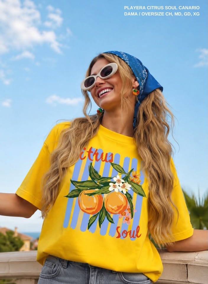 PLAYERA CITRUS SOUL CANARIO