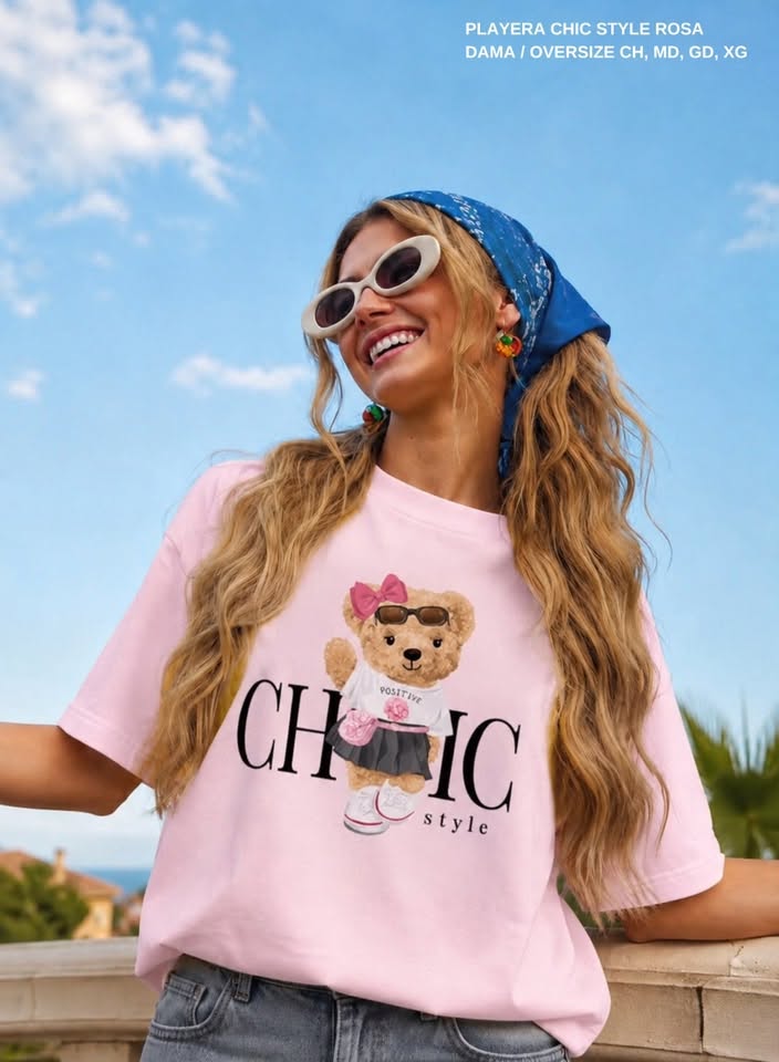 PLAYERA CHIC STYLE ROSA