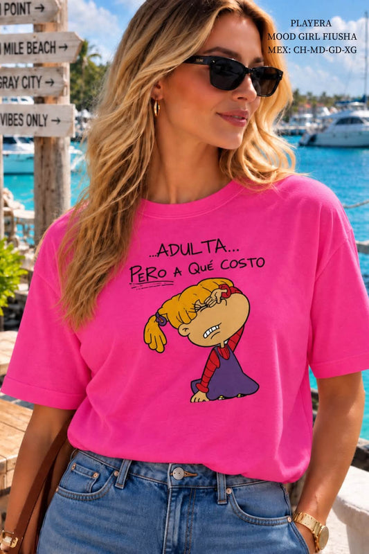 PLAYERA MOOD GIRL FIUSHA
