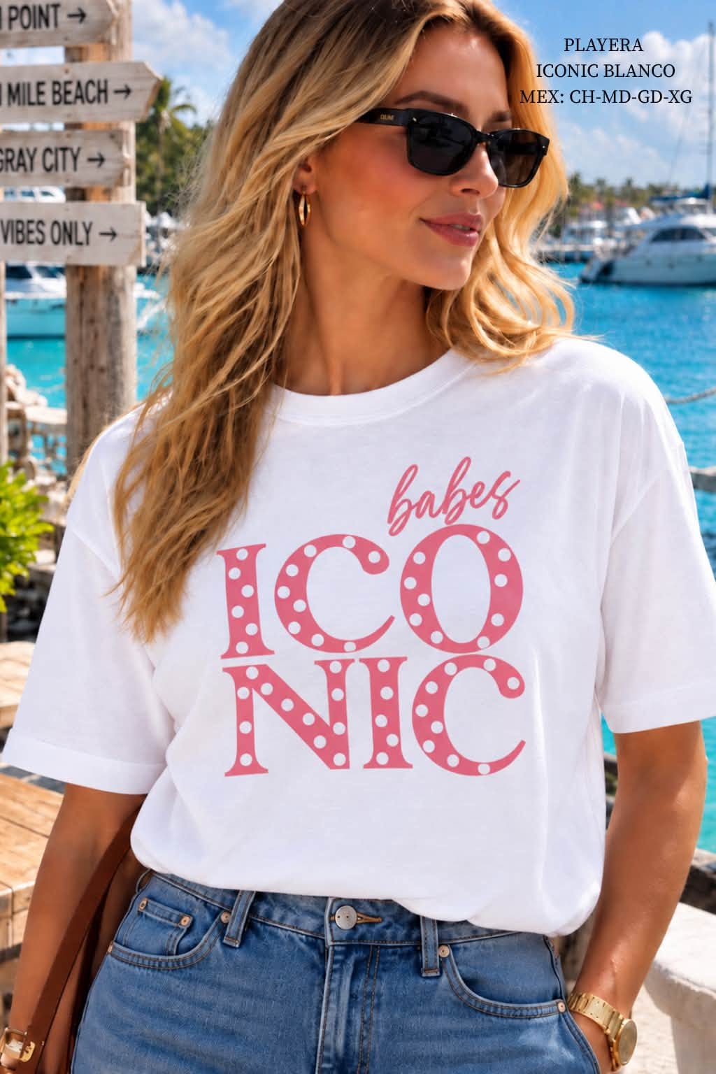 PLAYERA ICONIC BLANCO