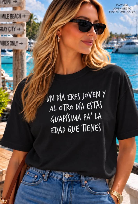 PLAYERA JOVEN NEGRO