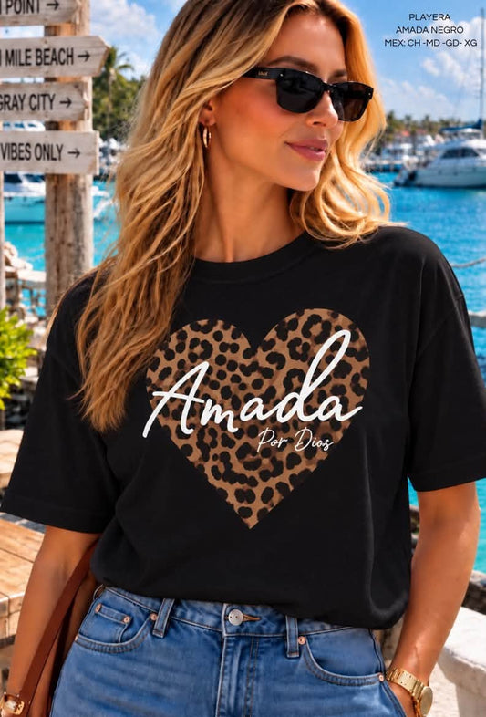 PLAYERA AMADA NEGRO