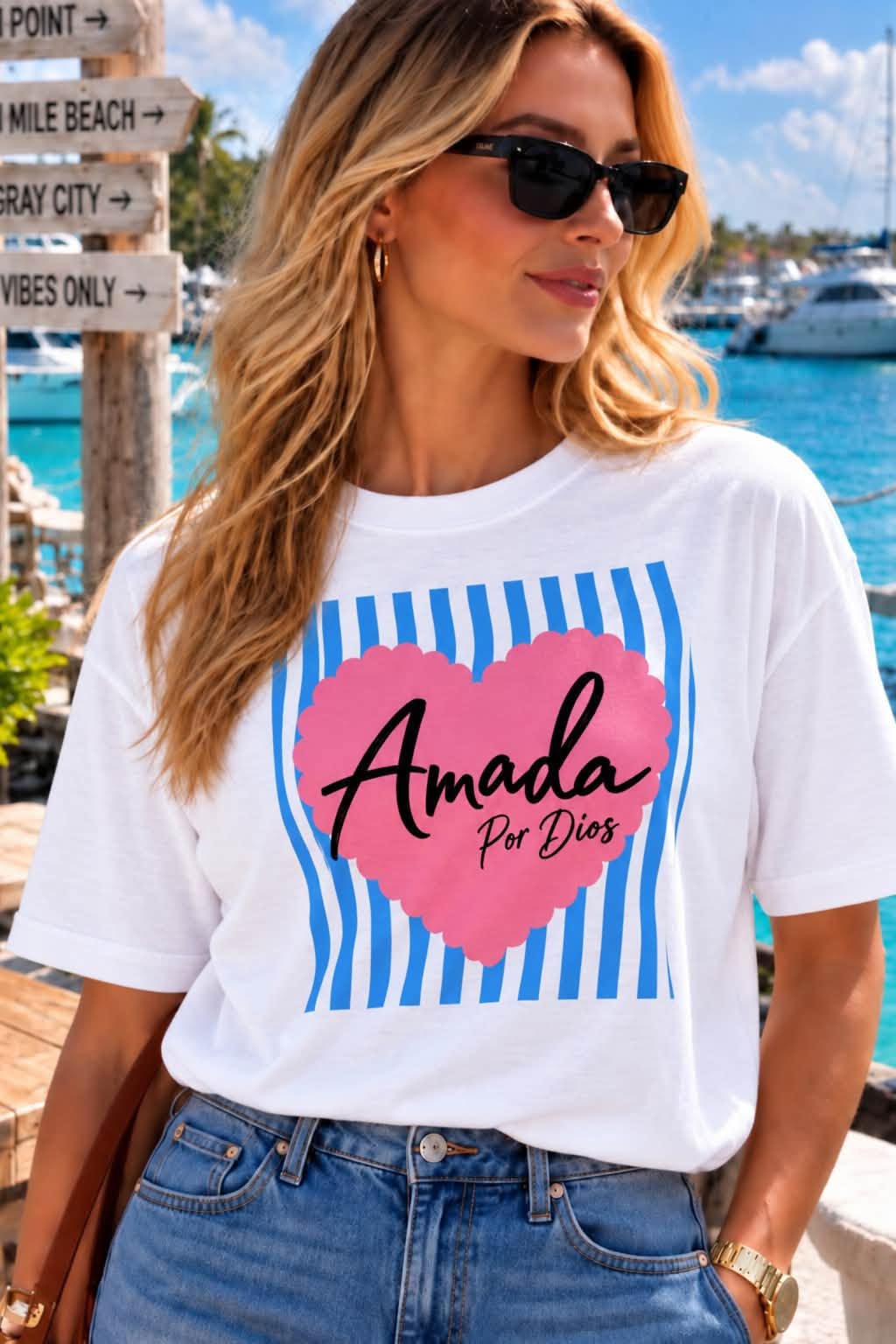 PLAYERA AMADA BLANCO