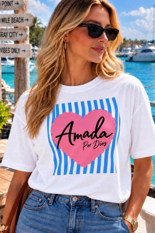 PLAYERA AMADA BLANCO