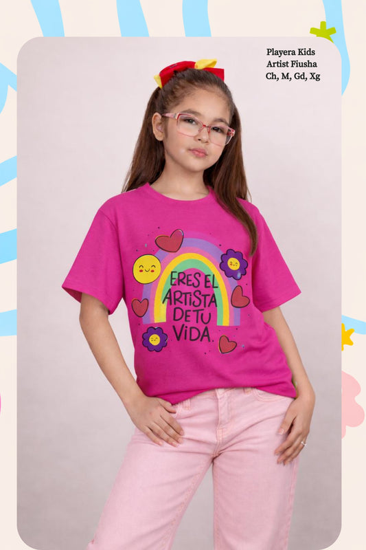 PLAYERA KIDS ARTIST FIUSHA