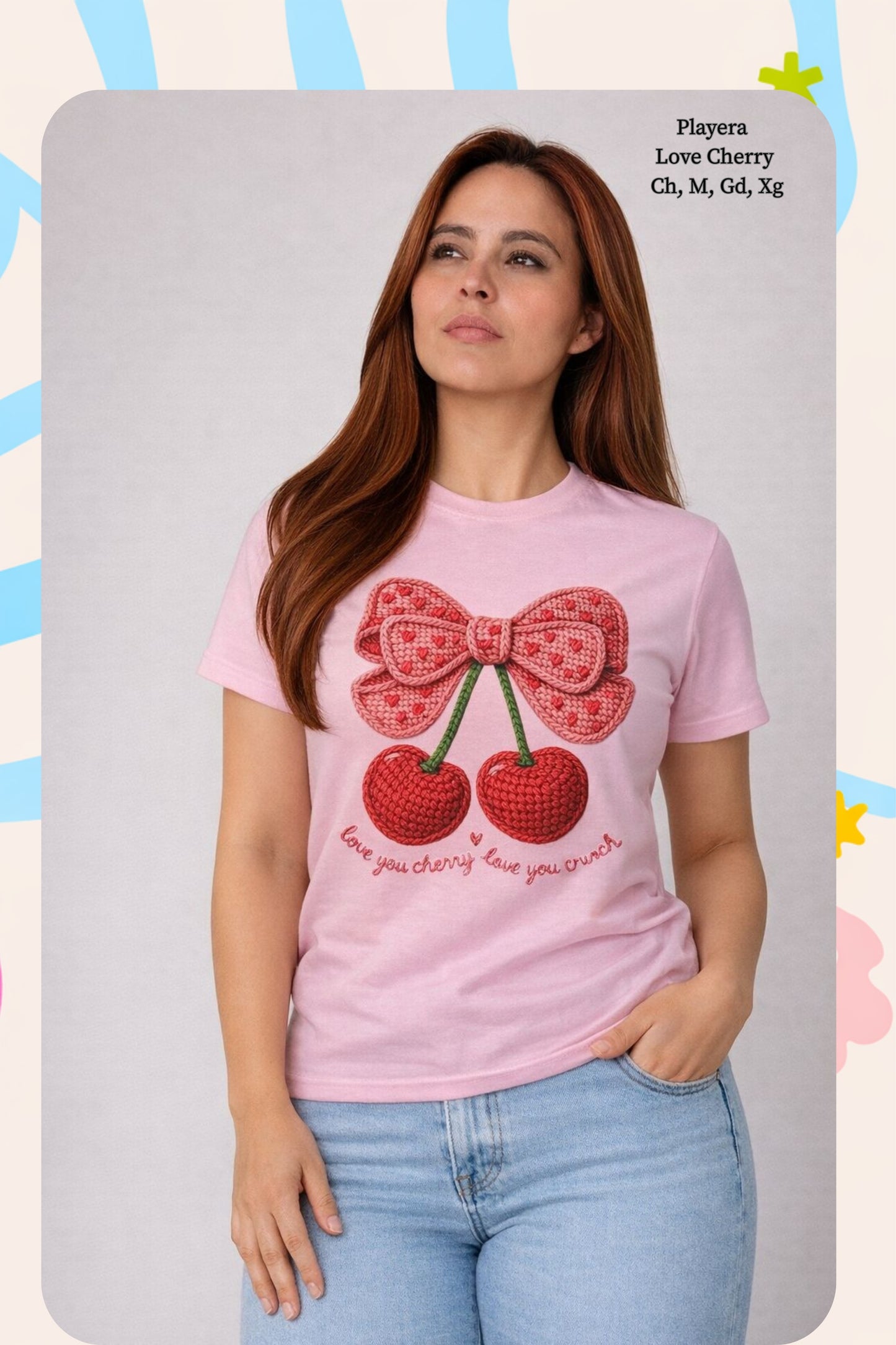 PLAYERA LOVE CHERRY