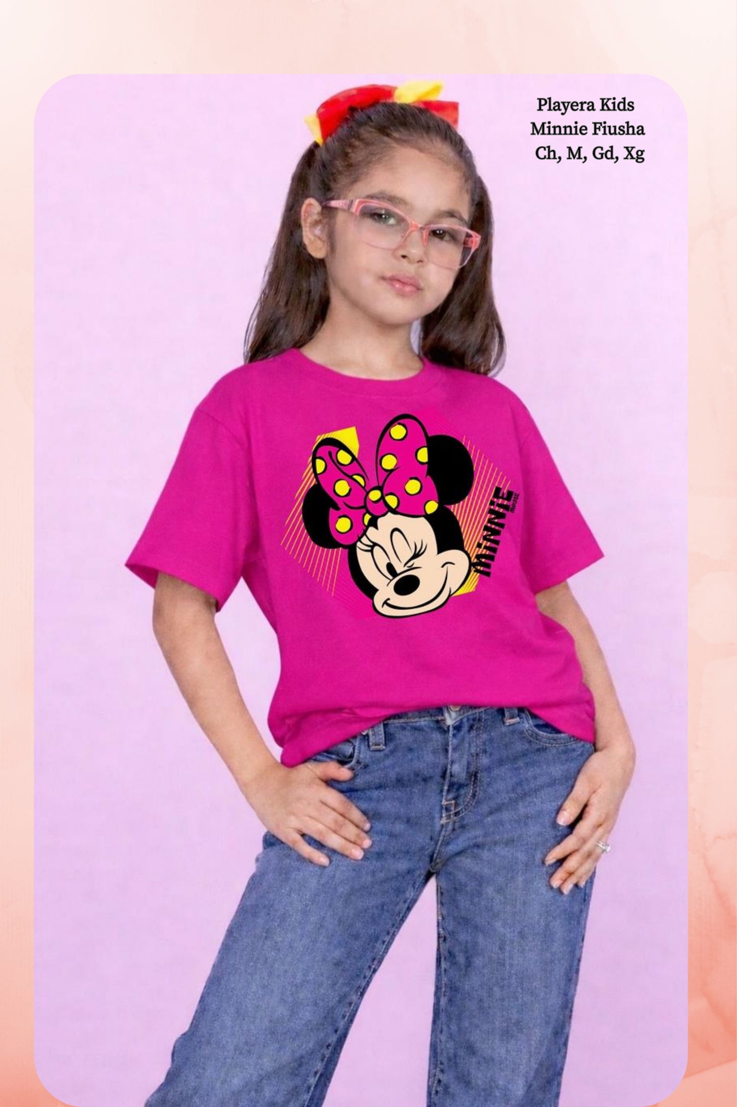 PLAYERA KIDS MINNIE FIUSHA