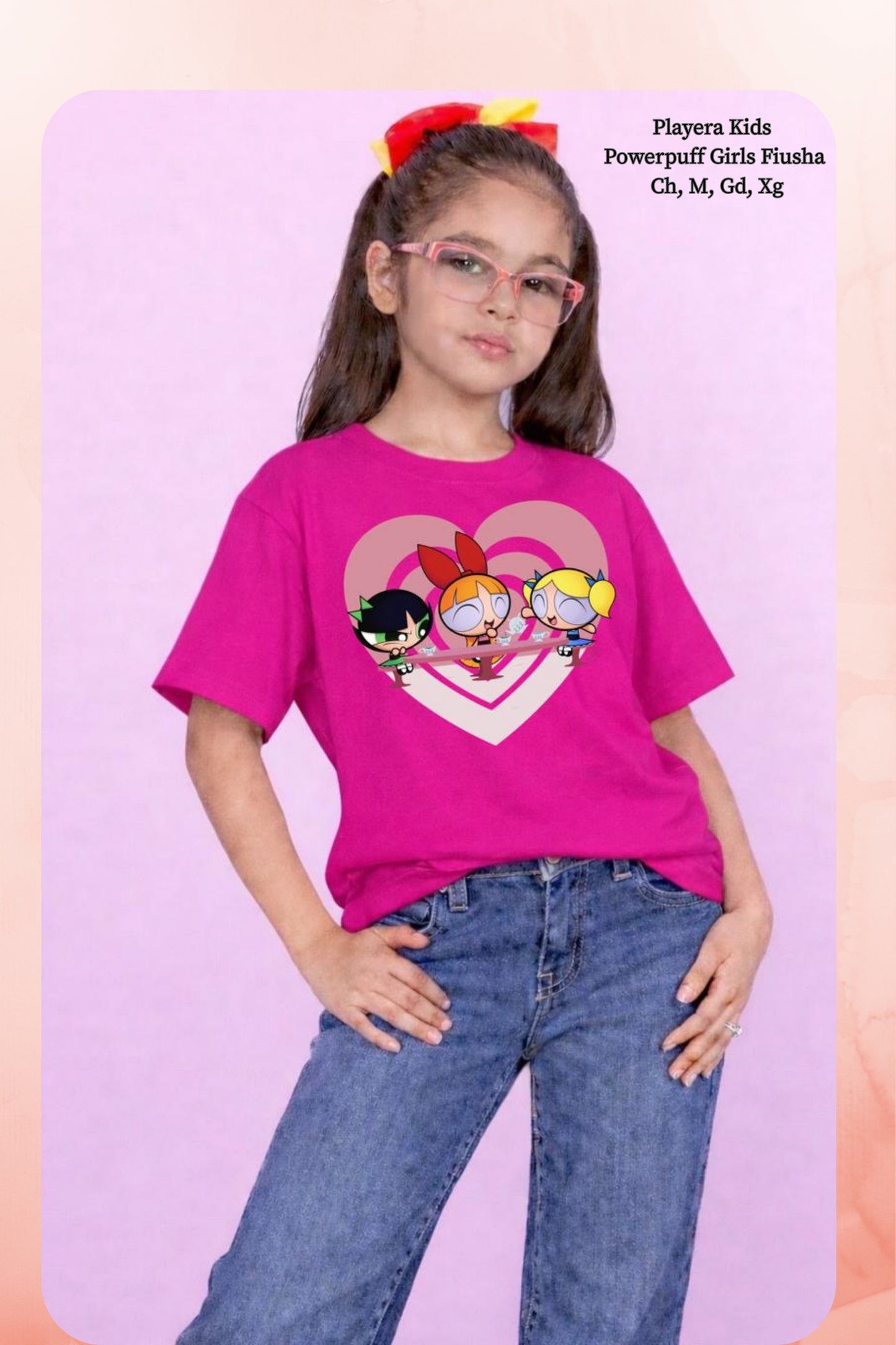 PLAYERA KIDS POWERPUFF GIRLS FIUSHA