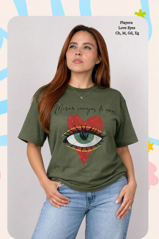 PLAYERA LOVE EYES
