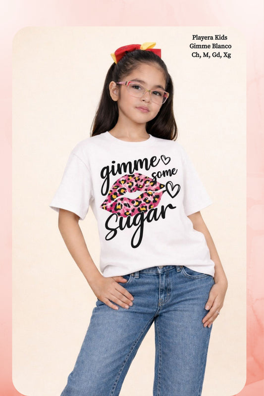 PLAYERA KIDS GIMME BLANCO