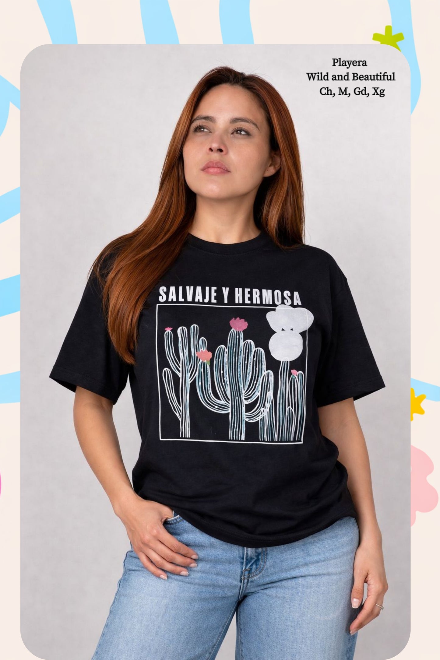 PLAYERA WILD AND BEAUTIFUL