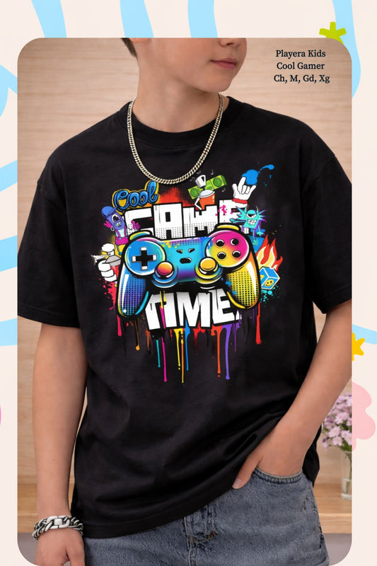 PLAYERA KIDS COOL GAMER