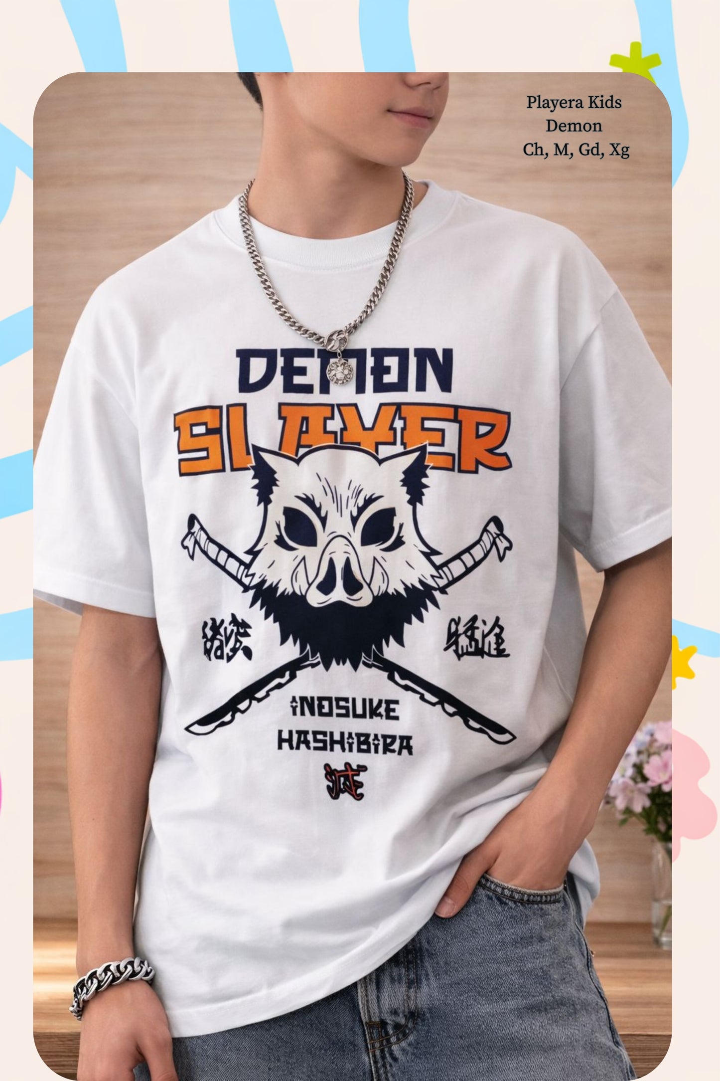 PLAYERA KIDS DEMON