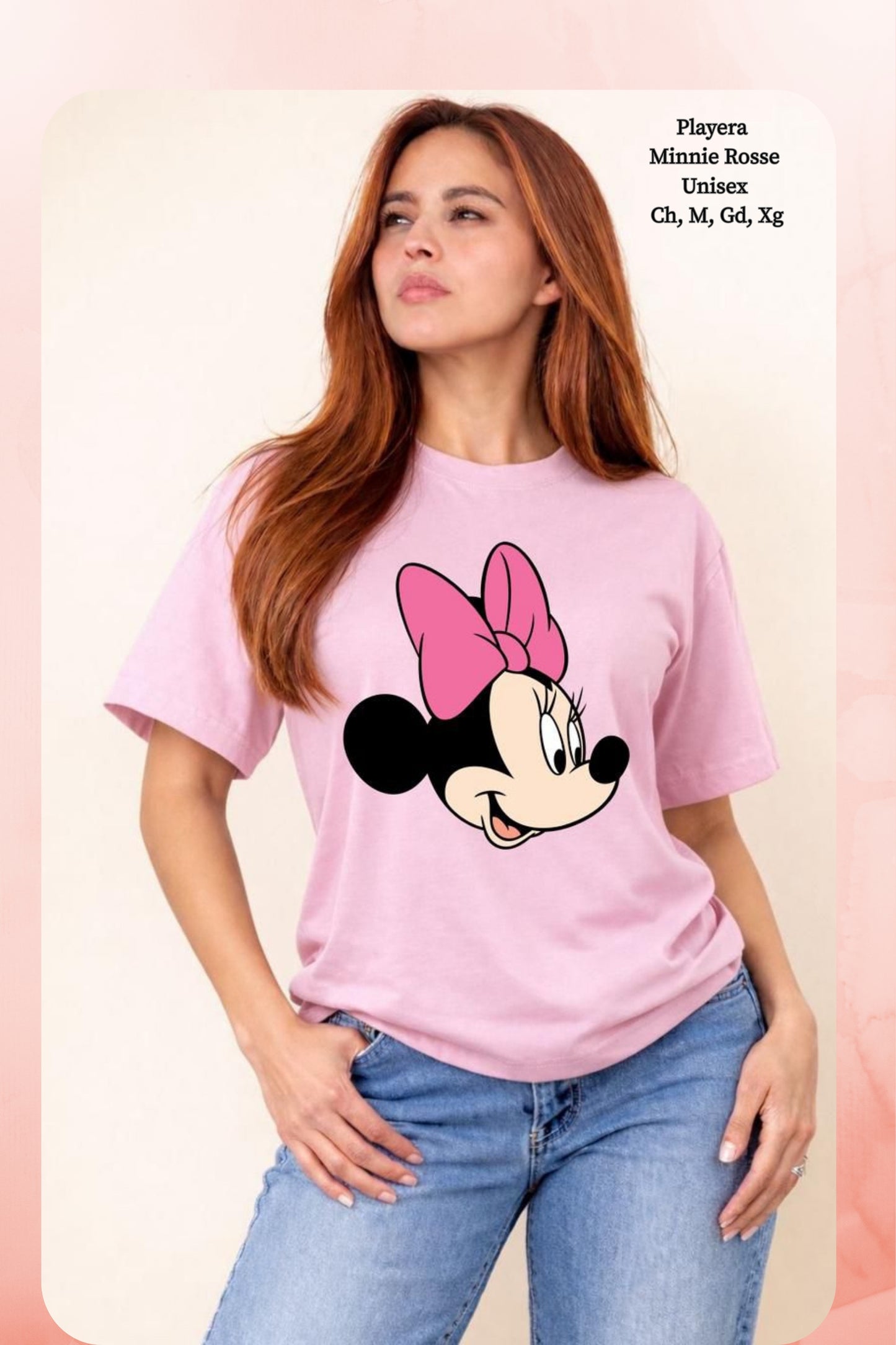 PLAYERA MINNIE ROSSE DAMA