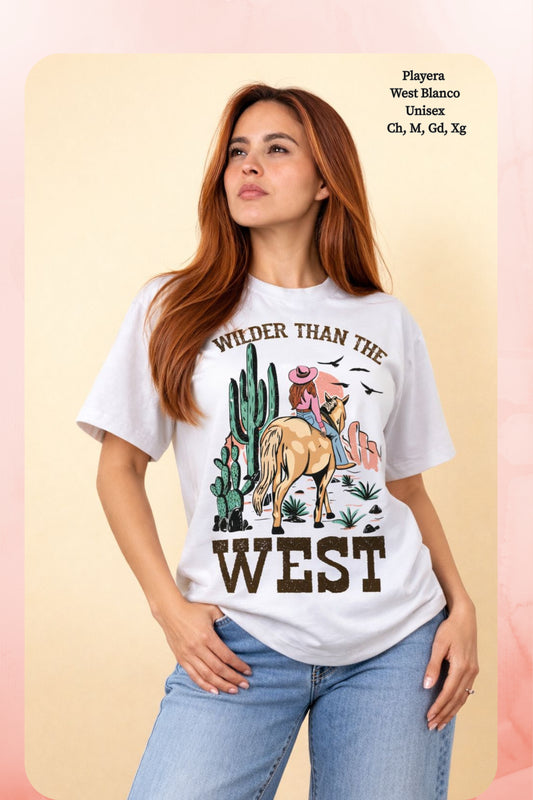 PLAYERA WEST BLANCO DAMA
