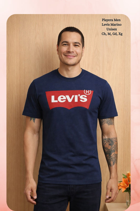 PLAYERA MEN LEVIS MARINO