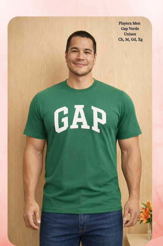 PLAYERA MEN GAP VERDE