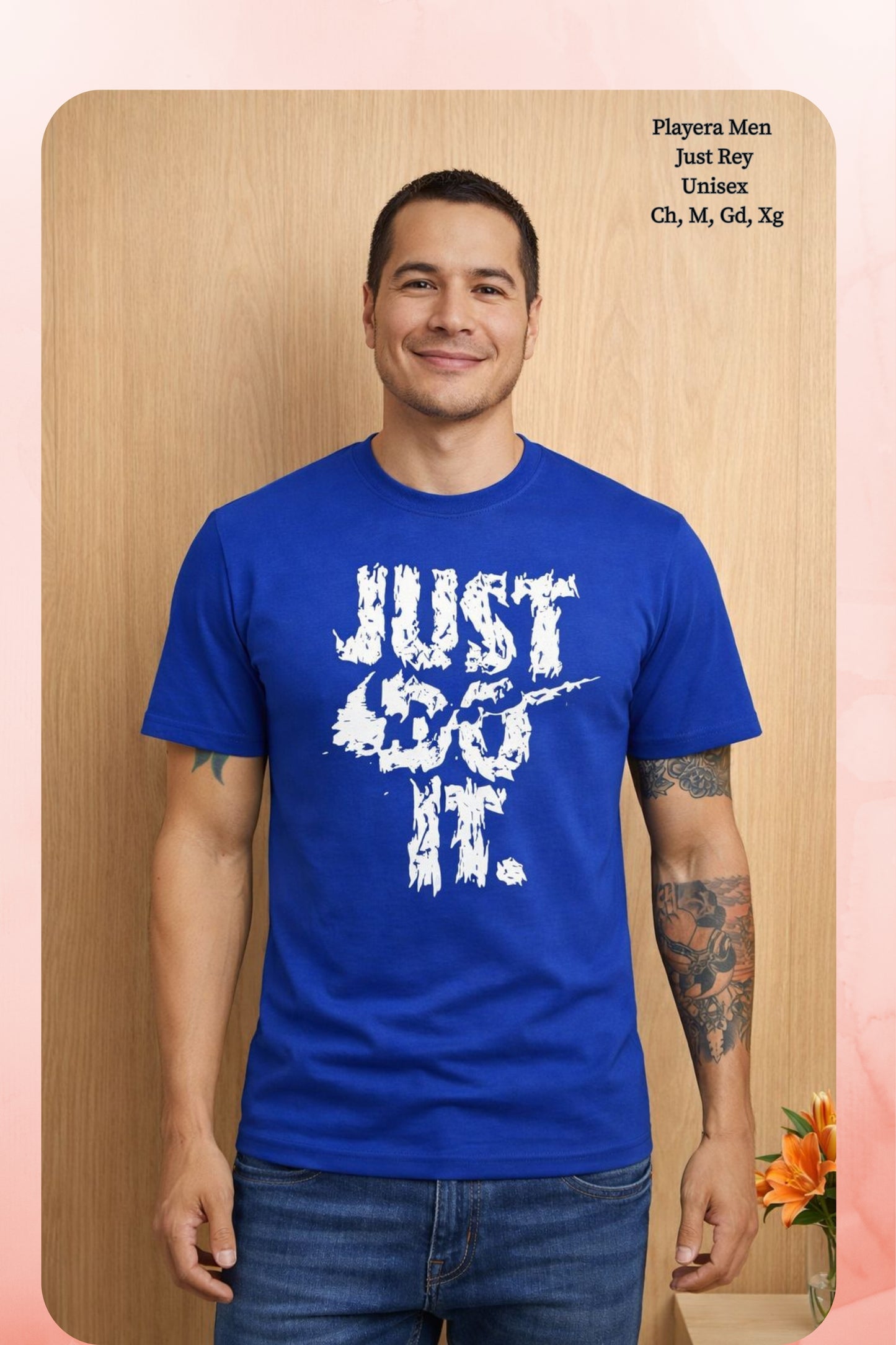 PLAYERA MEN JUST REY