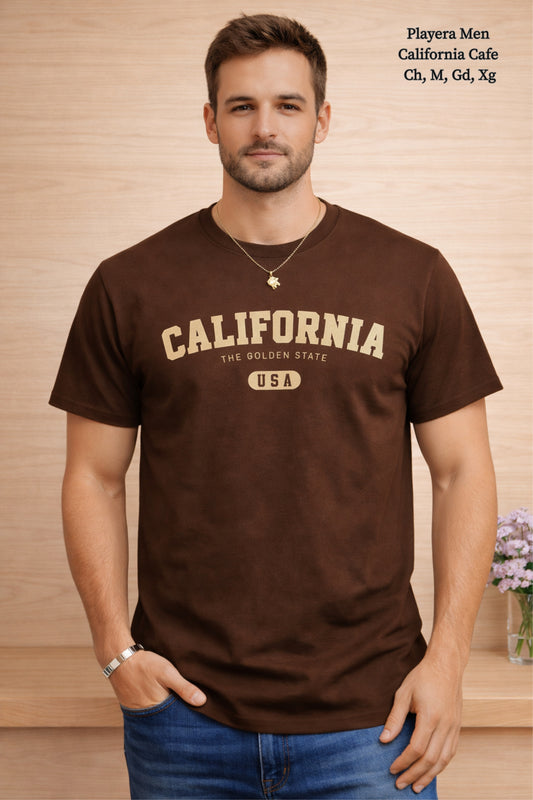 PLAYERA MEN CALIFORNIA CAFE