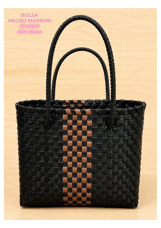 BOLSA NEGRO MARRON CH