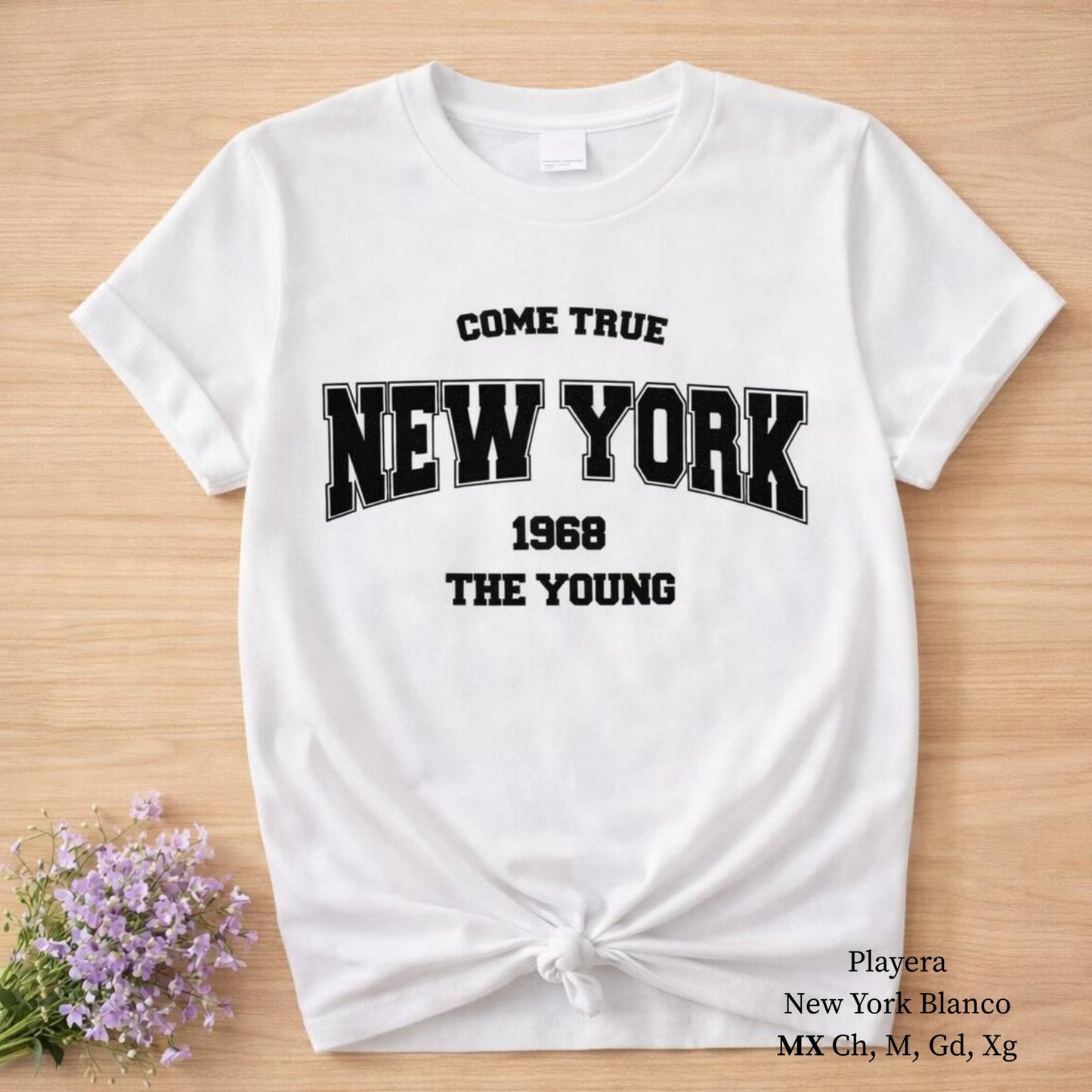 PLAYERA NEW YORK BLANCO