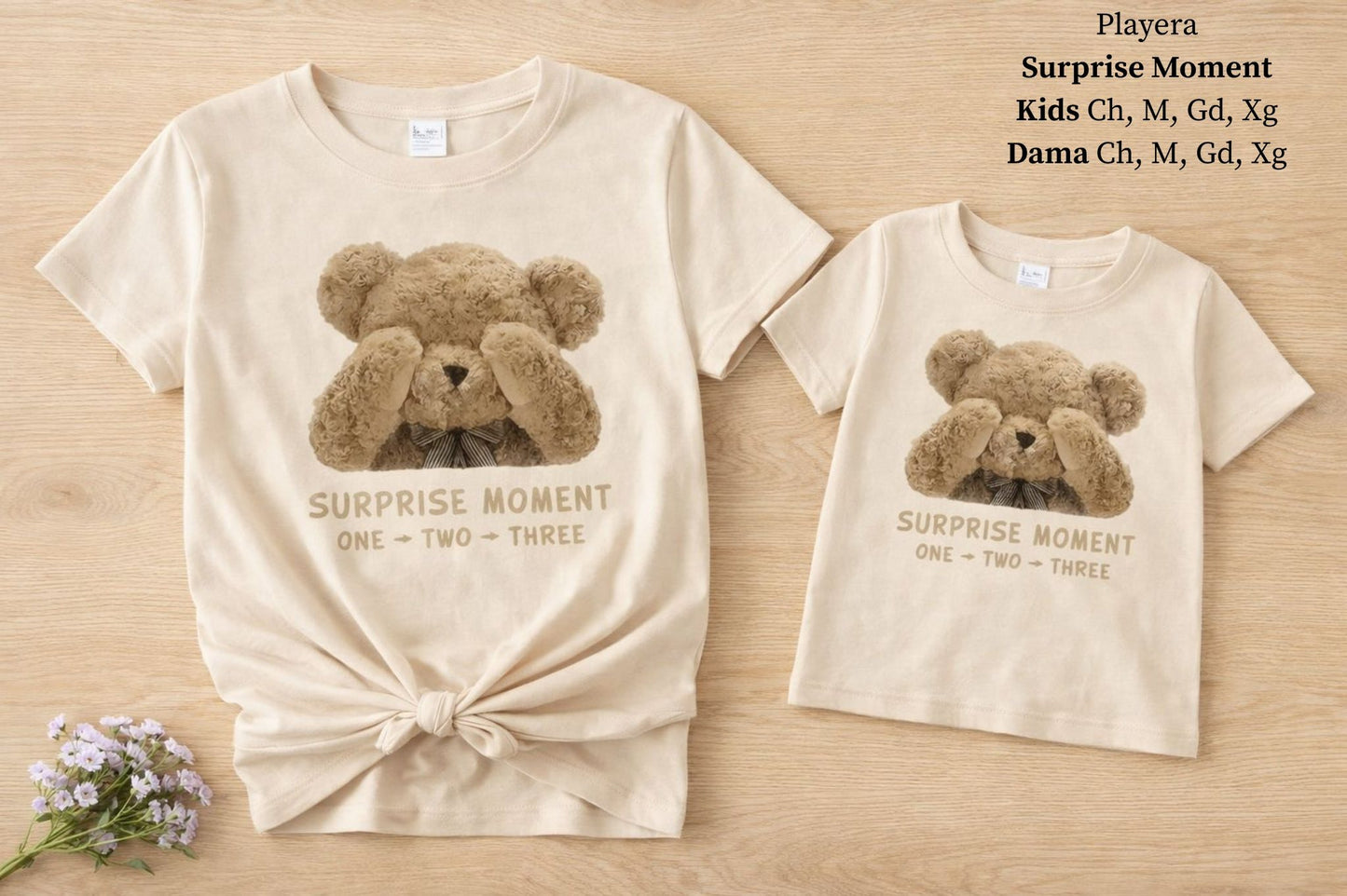 PLAYERA SURPRISE MOMENT KIDS