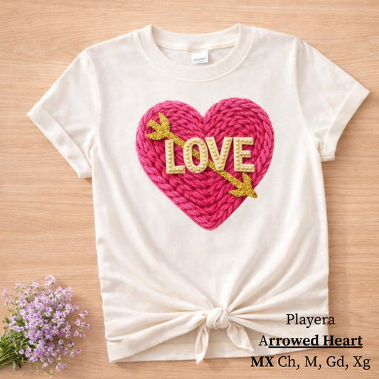 PLAYERA ARROWED HEART
