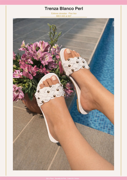 PISO TRENZA BLANCO PERL