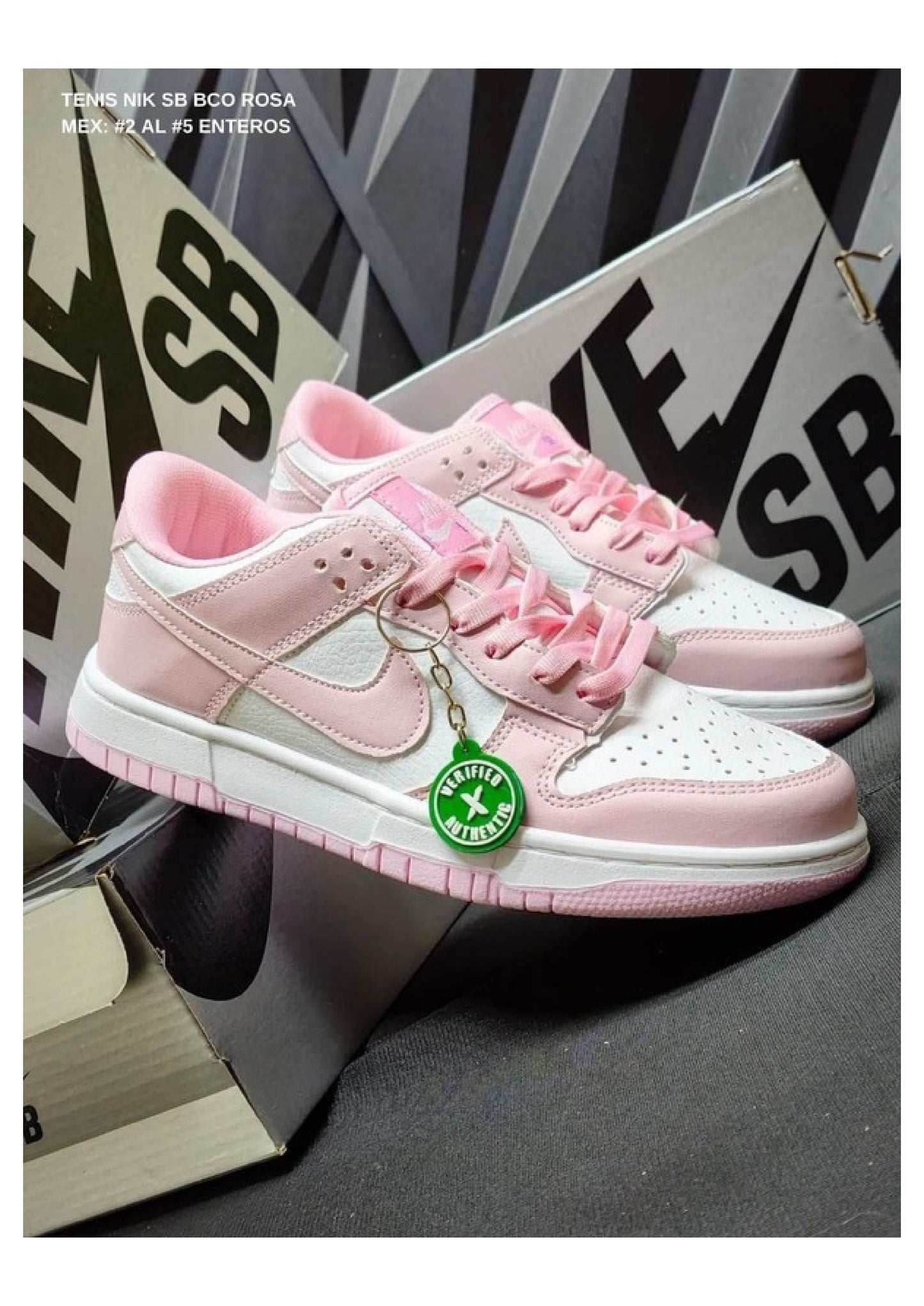 TENIS NIK SB BCO ROSA