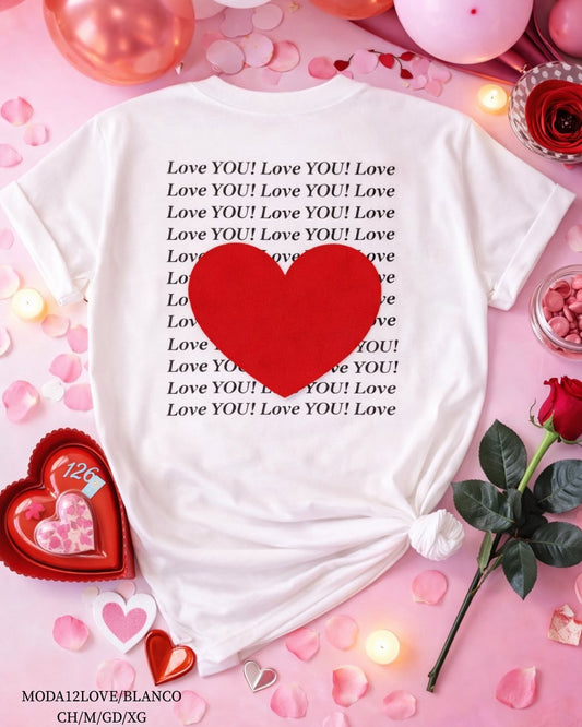 MODA12 LOVE BLANCO