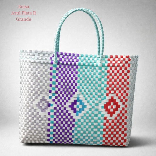 BOLSA AZUL PLATA R GD