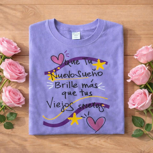 PLAYERA NUEVOSUEÑOS LILA