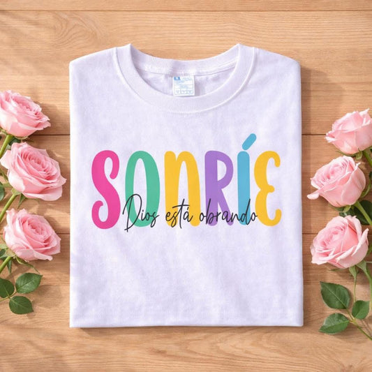 PLAYERA SONRIE BLANCO