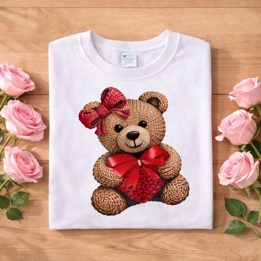 PLAYERA OSITOHEARTCROCHET BLANCO