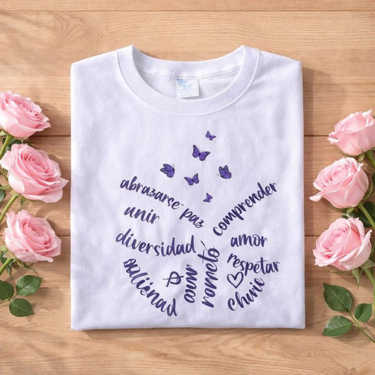 PLAYERA MARIPVALORES BLANCO