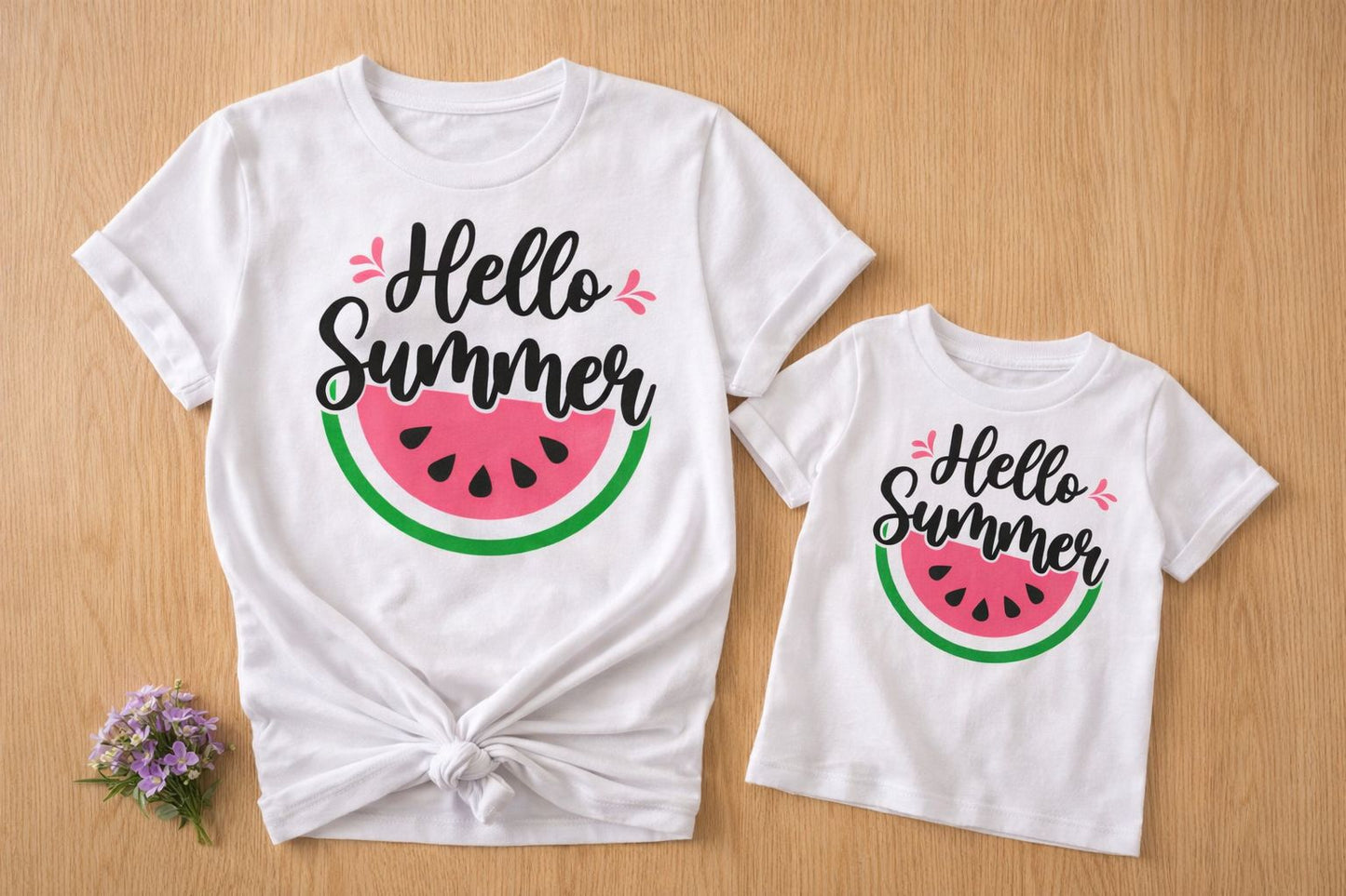 PLAYERA HELLO SUMMER KIDS