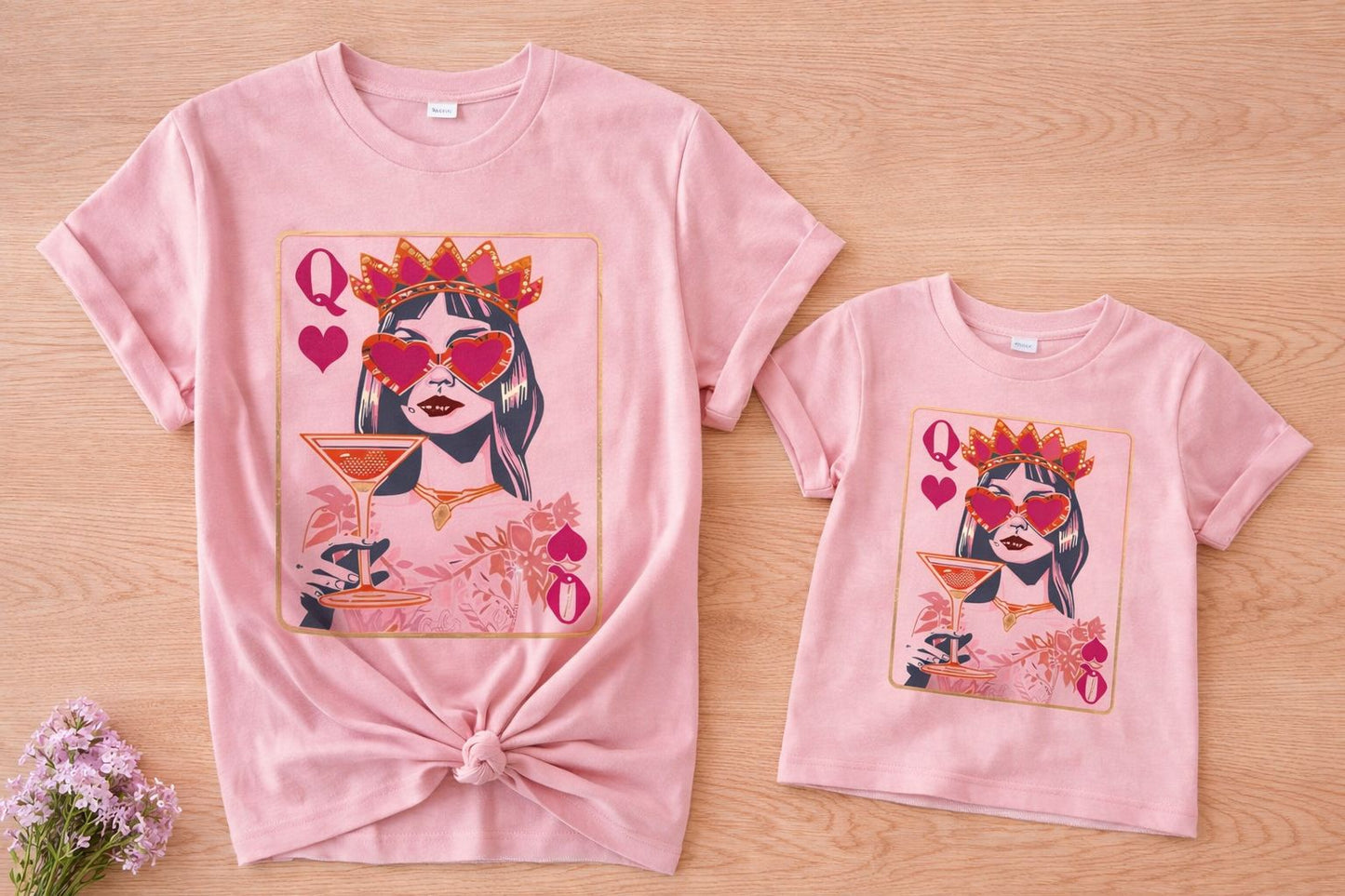 PLAYERA QUEEN PINK