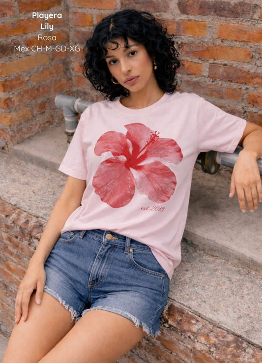 PLAYERA LILY DAMA