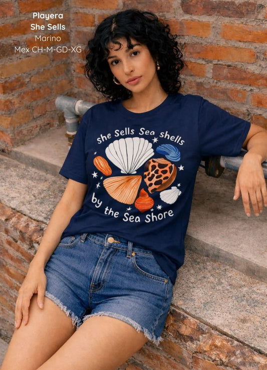 PLAYERA SHE SELLS