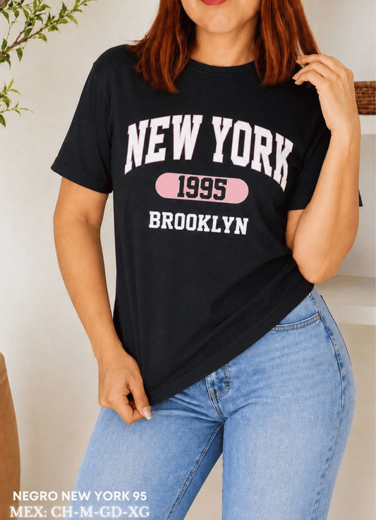 PLAYERA NEGRO NEW YORK 95