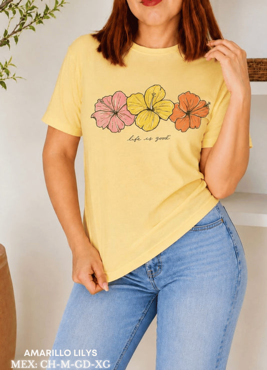 PLAYERA AMARILLO LILYS