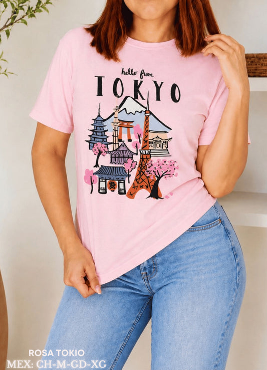 PLAYERA ROSA TOKIO