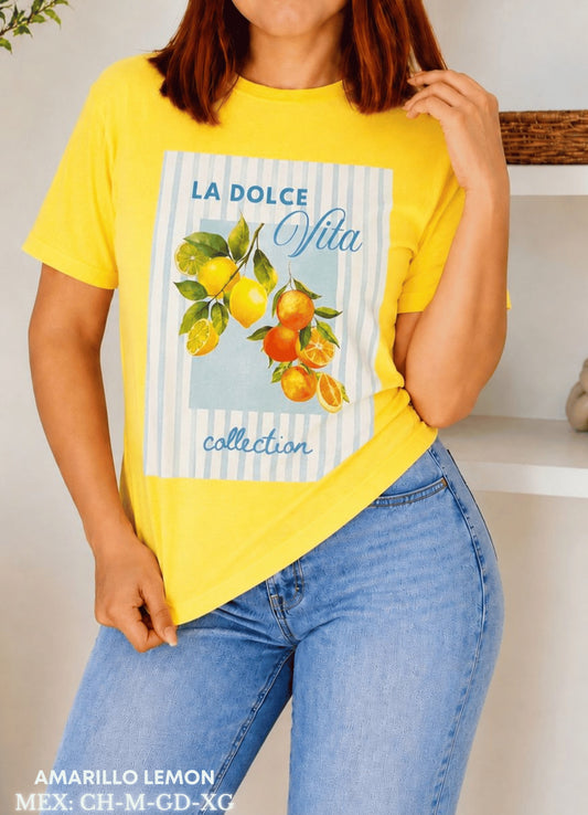 PLAYERA AMARILLO LEMON