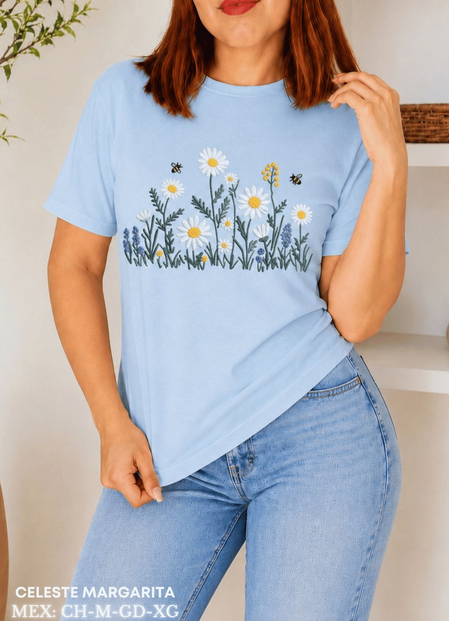 PLAYERA CELESTE MARGARITA