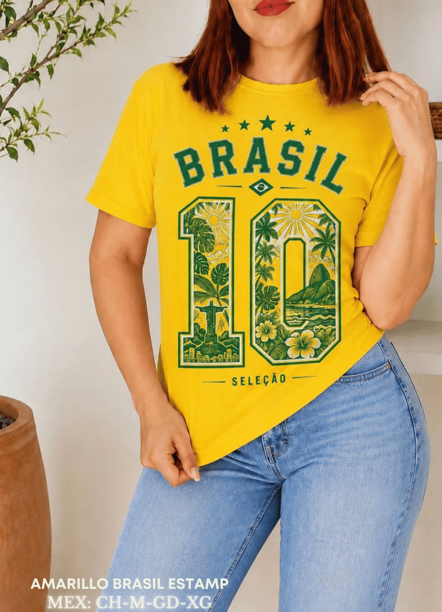 PLAYERA BRASIL ESTAMP