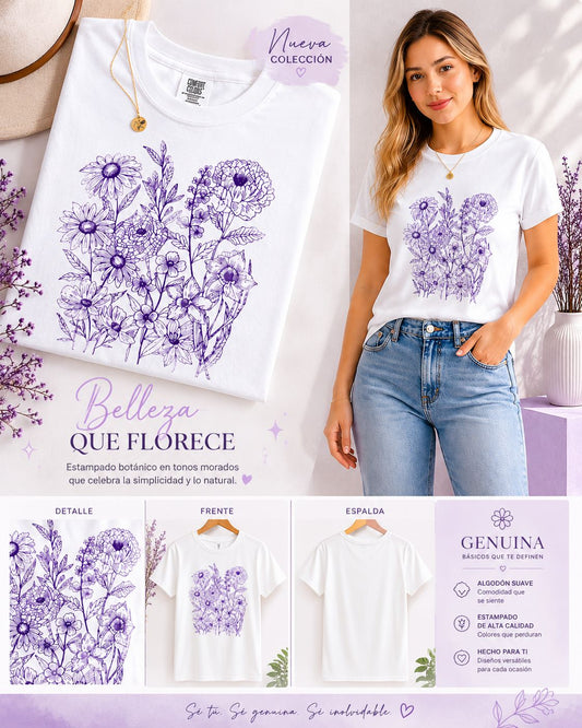 PLAYERA BELLEZA QUE FLORECE