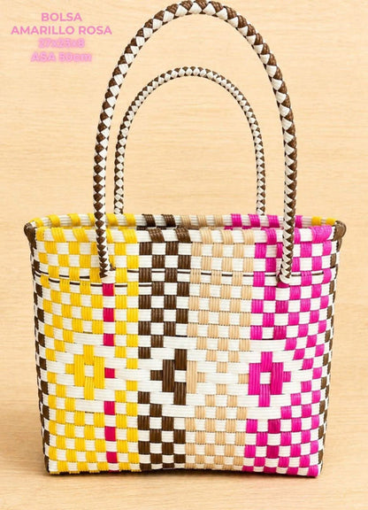 BOLSA AMARILLO ROSA CH